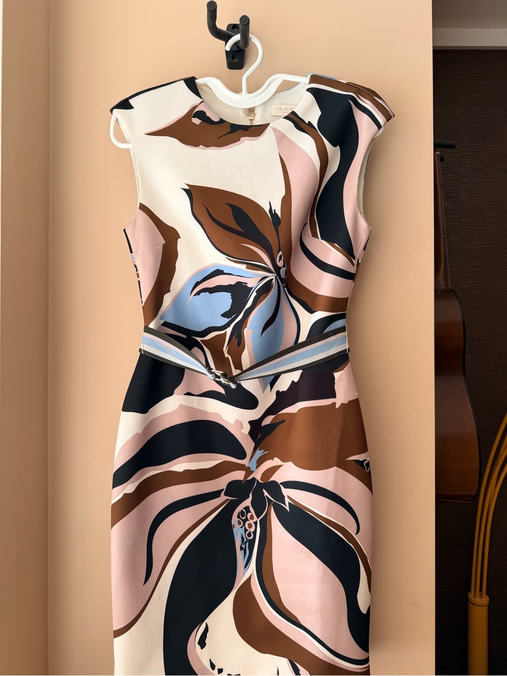 Ted Baker London  Abstract Floral Midi Dress